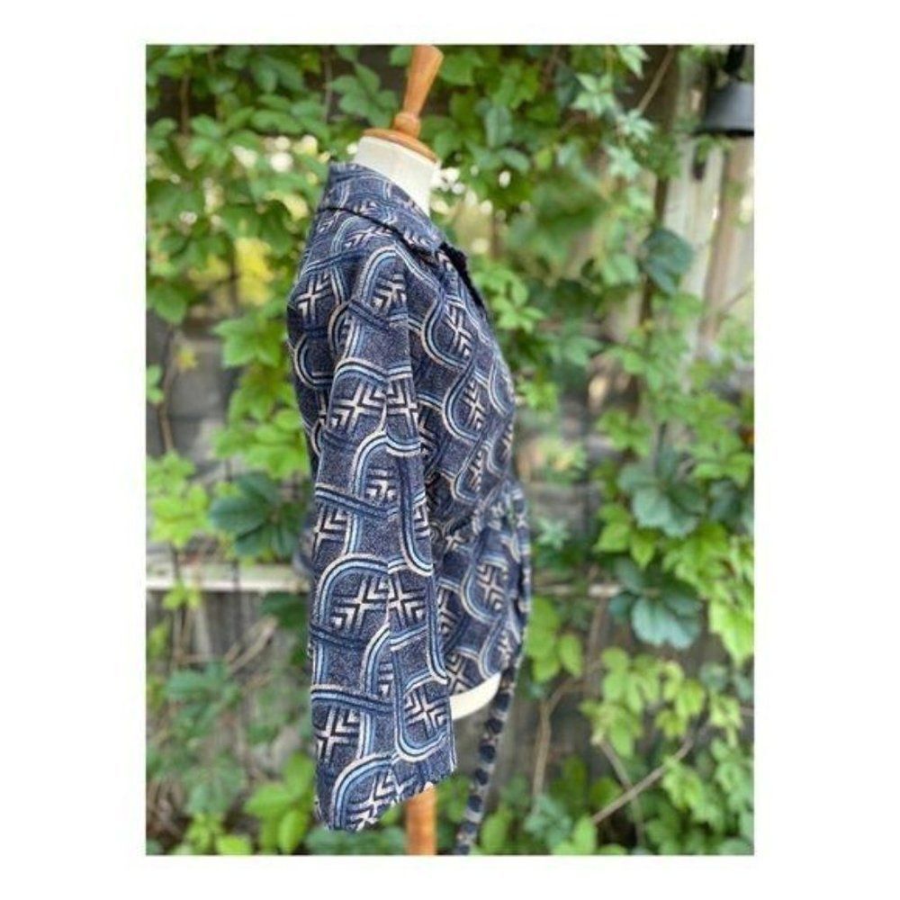 Vintage 70s Holt Renfrew Cotton Velvet Short Coat Fall Jacket - Picture 7 of 15